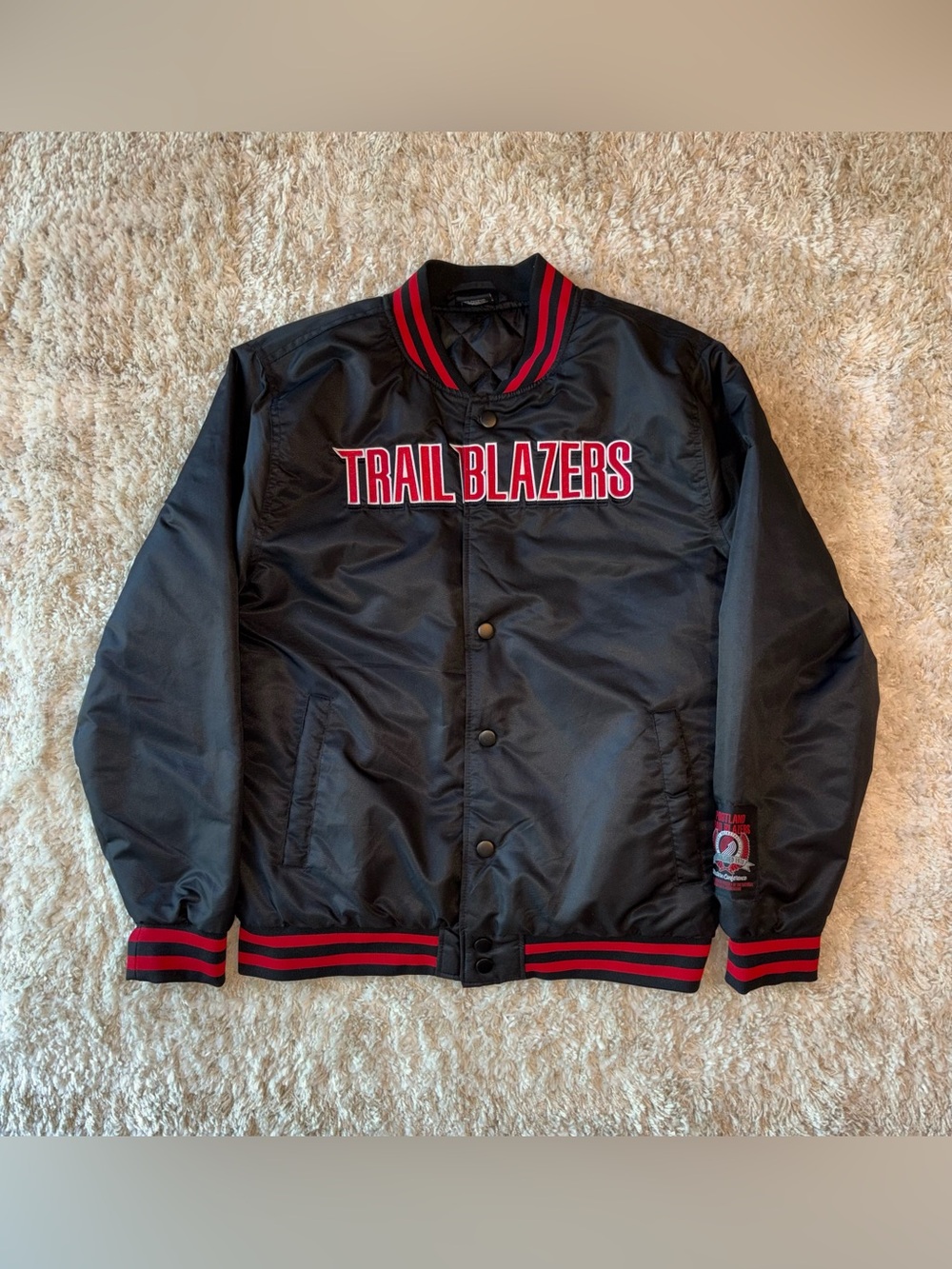 Trail Blazers Retro Hardwood Classics Bomber Jacket